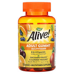 Nature's Way, Alive! Adult Gummy Multivitamin, Delicious Fruit, 50 Gummies (Discontinued Item) 