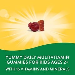 Nature's Way, Alive! Infantil, Multivitamínico Completo, Cereja, Laranja e Uva, 60 Gomas