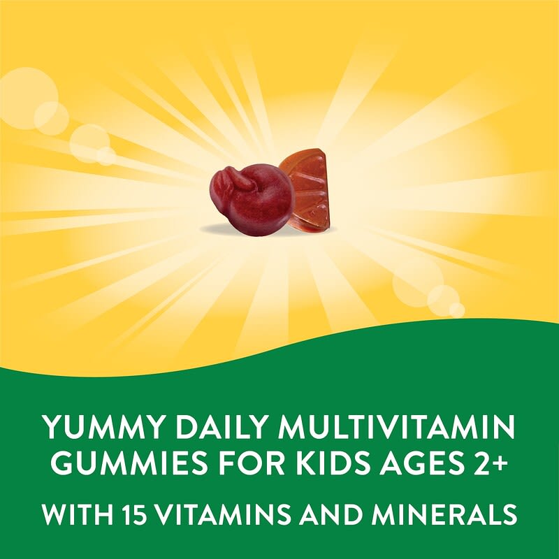 Nature's Way, Alive! Multivitamines complètes pour enfants, Cerise, orange et raisin, 60 gommes