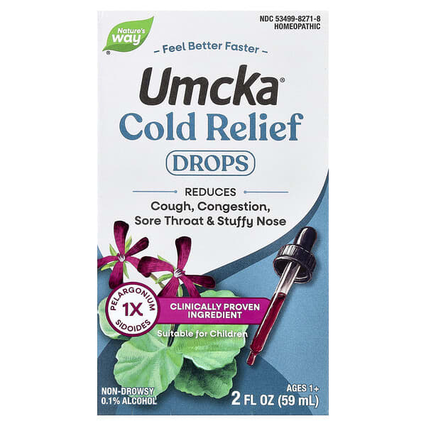 Nature's Way, Umcka®, 콜드 릴리프 드롭, 1세 이상, 59ml(2fl oz)