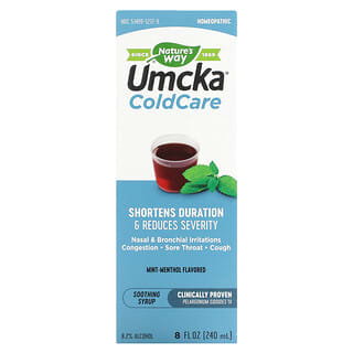 Nature's Way, Umcka, ColdCare, Soothing Syrup, Mint Menthol  , 8 oz (240 ml)