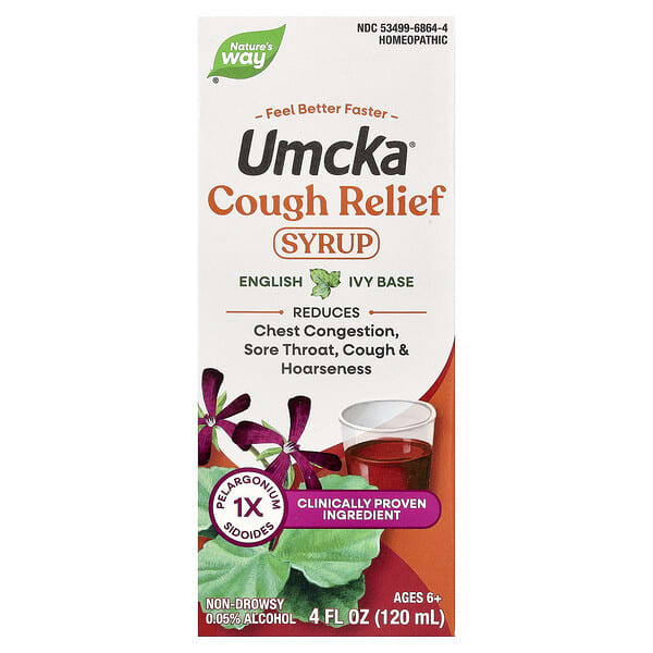 Nature's Way, Umcka®, 기침 완화 시럽, 6세 이상, 120ml(4fl oz)