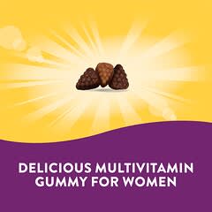 Nature's Way, Alive! Women's Premium Gummies, Multivitamin, Grape, Cherry & Blueberry Acai, 75 Gummies
