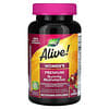Alive!, жевательные мультивитамины для женщин премиального качества, со вкусом винограда, вишни, голубики и асаи, 75 жевательных таблеток