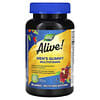 Alive!, полный комплекс мультивитаминов для мужчин в виде жевательныхтаблеток со вкусом фруктов, 60 жевательных таблеток