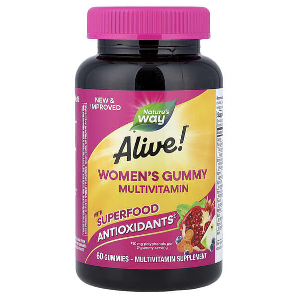 Nature's Way Alive!® Women's Gummy Multivitamin, Mixed Berry, 60 Gummies