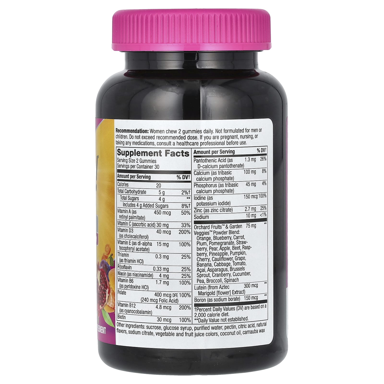 Nature's Way, Alive! Women's 50+ Multivitamin Gummy, Mixed Berry, 60 ...