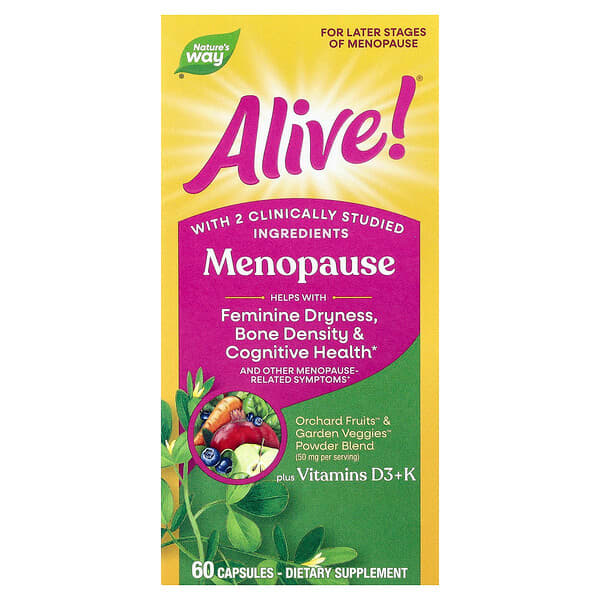Nature's Way, Alive!®, Menopausia, 60 cápsulas