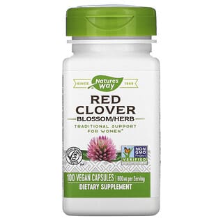 Nature's Way, Herbe/fleur de trèfle des prés, 400 mg, 100 capsules vegan