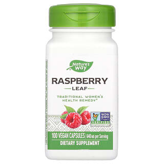 Nature's Way, Raspberry Leaf, 640 mg, 100 Vegan Capsules (320 mg Per Capsule)