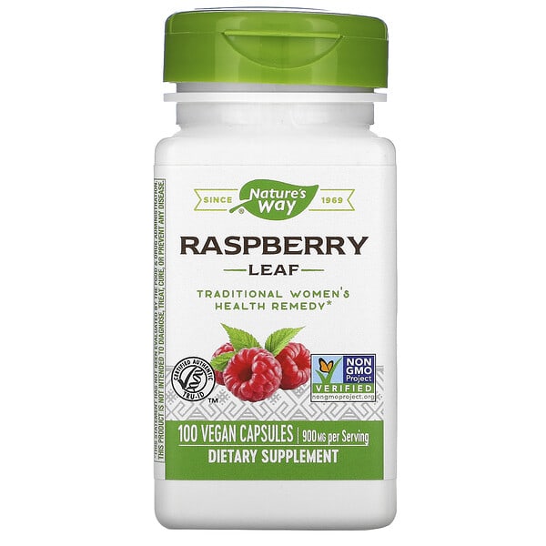 Nature's Way, Raspberry Leaf, 450 mg, 100 Vegan Capsules