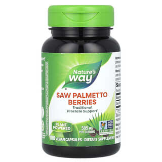 Nature's Way, Bagas de Serenoa repens, 585 mg, 100 Cápsulas Veganas