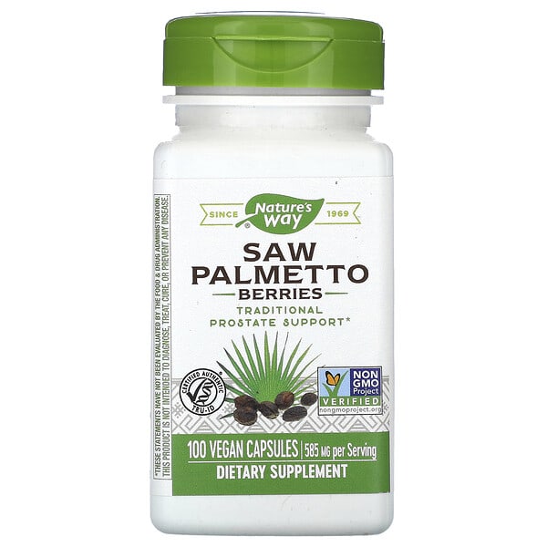 Nature's Way, Saw Palmetto Berries, 585 mg, 100 Vegan Capsules