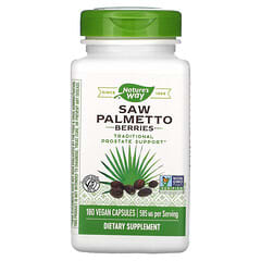 Nature's Way, Baies de chou palmiste, 585 mg, 180 capsules vegan