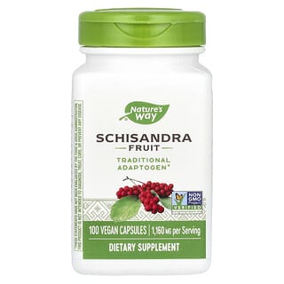 Nature's Way, Fruta de Schisandra, 1.160 mg, 100 Cápsulas Veganas (580 mg por Cápsula)