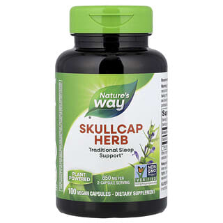 Nature's Way, Skullcap Herb, 100 Vegan Capsules (425 mg per Capsule)