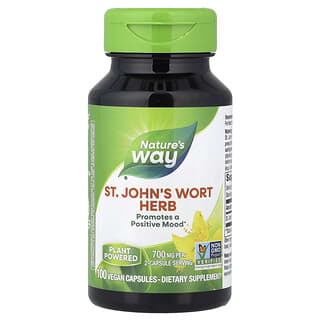 Nature's Way, St. John's Wort Herb, 100 Vegan Capsules (350 mg per Capsule)