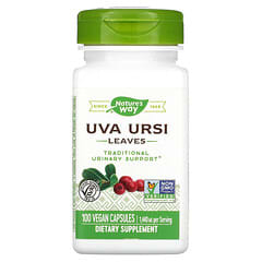 Nature's Way, Uva Ursi, Blätter, 480 mg, 100 vegane Kapseln