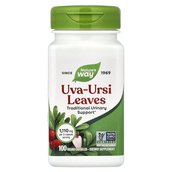 Uva-Ursi Leaves, 100 Vegan Capsules (370 mg per Capsule)