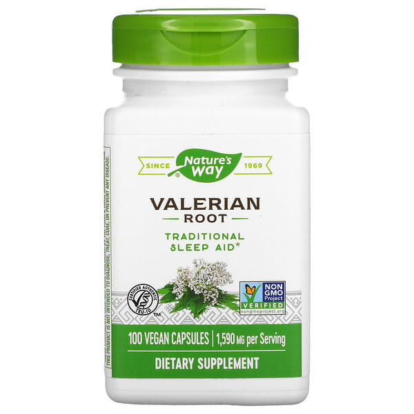 Nature's Way, Valerian Root, 1,590 mg, 100 Vegan Capsules