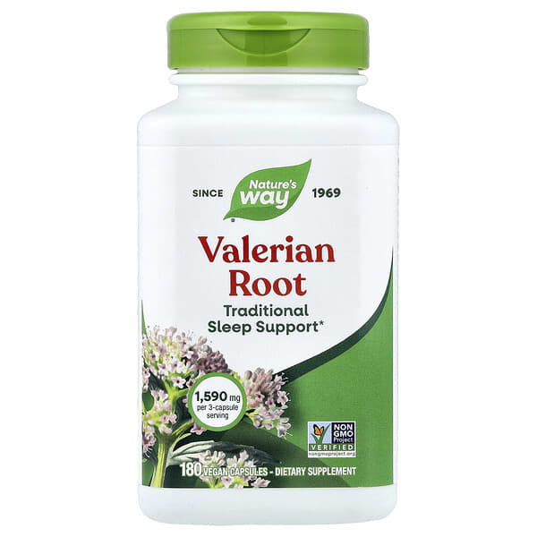 فوائد حشيشة الهر مع أفضل سعر على موقع اي هيرب 5 Nature's Way, Valerian Root, 180 Vegan Capsules (530 mg per Capsule)