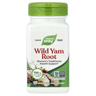Nature's Way, Raíz de ñame, 100 cápsulas veganas (350 mg por cápsula)