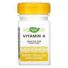 Nature's Way, витамин A, 3000 мкг, 100 мягких таблеток