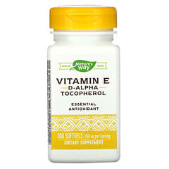 Nature's Way, Vitamina E, 400 UI, 100 cápsulas blandas