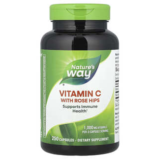 Nature's Way, Vitamine C et cynorrhodon, 250 capsules