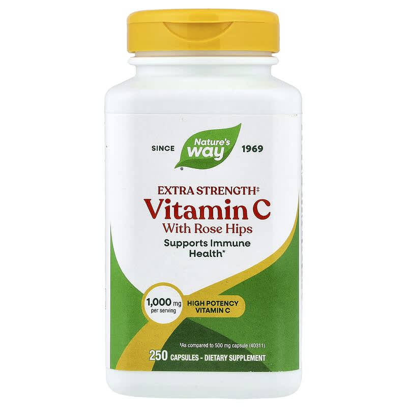 VITAMIN C 500mg WITH ROSE HIPS 6本　個人むけ Vitamin C with Rose Hips, 500 mg, 110 Tablets