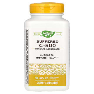 Nature's Way, буферизованный витамин C-500, 500 мг, 250 капсул