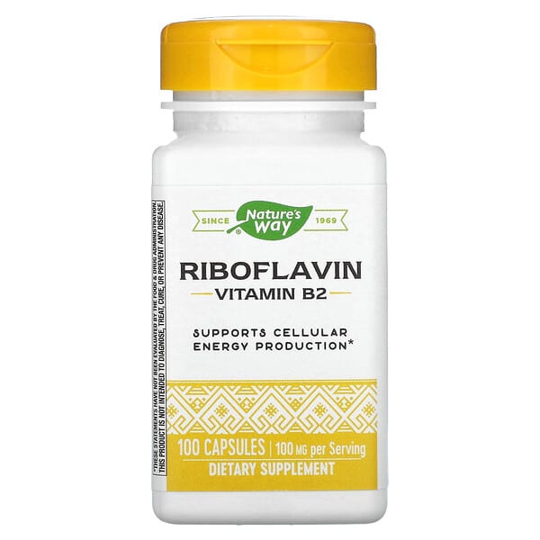 Nature's Way, Riboflavin, Vitamin B2, 100 mg, 100 Kapseln