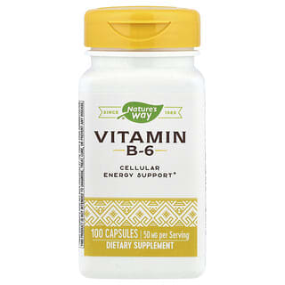 Nature's Way, Vitamin B6, 50 mg, 100 Kapseln