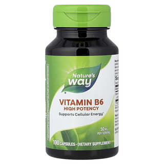 Nature's Way, Vitamine B-6, 50 mg, 100 capsules