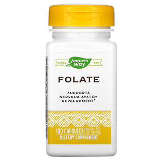 Nature's Way, Folate, 800 µg, 100 capsules