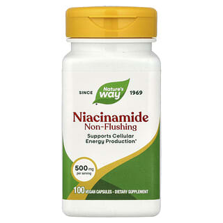 Nature's Way, Niacinamid, neproplachující, 500 mg, 100 tobolek
