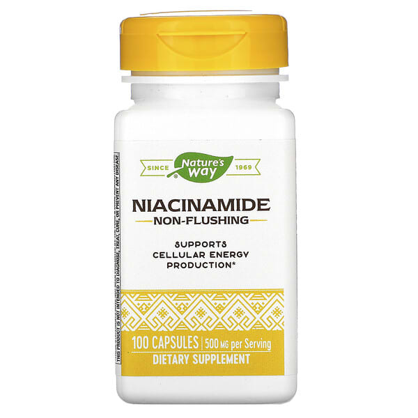 Nature's Way‏, Niacinamide, 500 mg, 100 Capsules