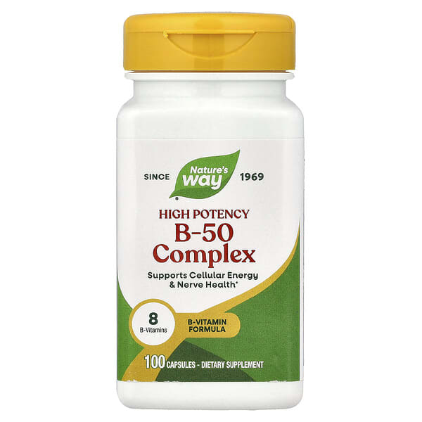 Nature's Way, Complexe B-50, 100 capsules