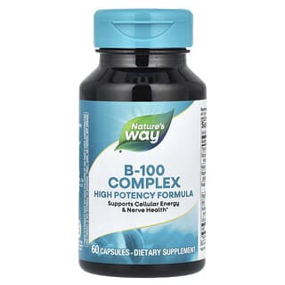 Nature's Way, B-100 Complex, With B2 Coenzyme, 60 Capsules