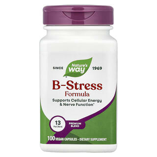 Nature's Way, B-Stress Formula, 100 веганских капсул