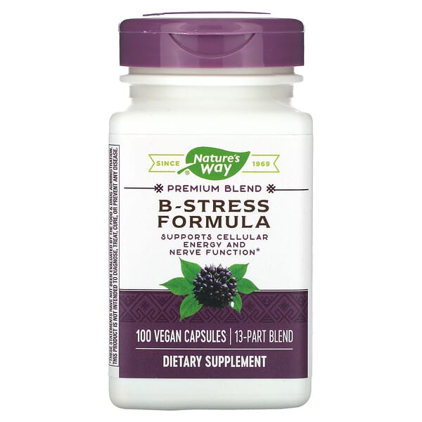 Nature's Way, Premium Blend, B-Stress Formula, 100 Vegan Capsules