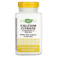 Nature's Way, Calcium Citrate, 250 mg, 250 Capsules