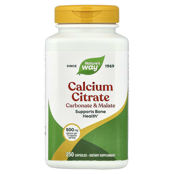 Nature's Way Calcium Citrate, 250 Capsules (250 mg per Capsule)