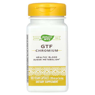 Nature's Way, GTF Chromium, 200 mcg, 100 Vegan Capsules