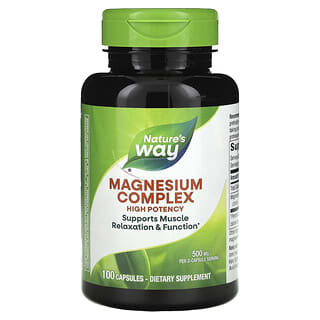 Nature's Way, Magnesium Complex, Magnesium-Komplex, 500 mg, 100 Kapseln (250 mg pro Kapsel)