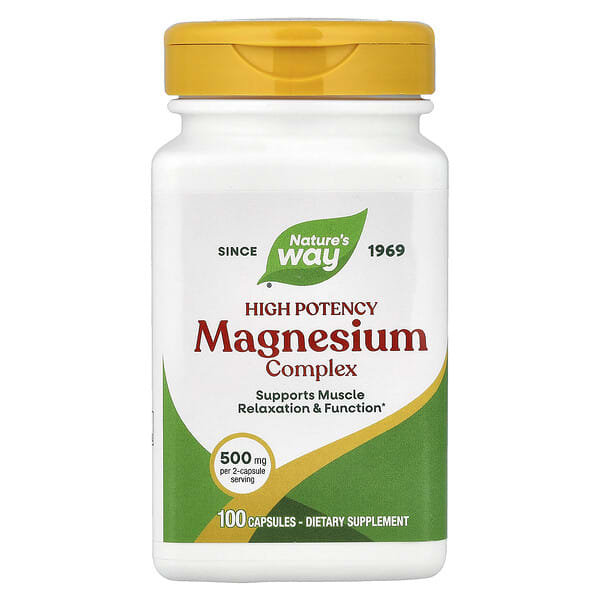 Magnesium Complex, 100 Capsules (250 mg per Capsule)