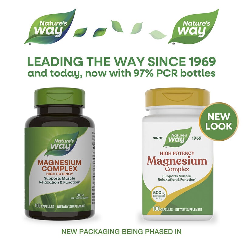 Купить Natures Way, комплекс магния, 250 мг, 100 капсул