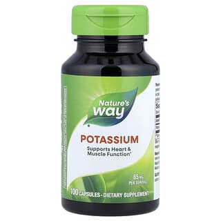Nature's Way, Potassium, 85 mg, 100 Capsules