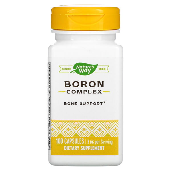 Nature's Way, Boron Complex, Borkomplex, 3 mg, 100 Kapseln