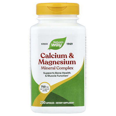 Nature's Way, Calcium and Magnesium Complex, 250 Capsules